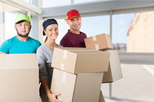 Removal team helping with a home move in Ruislip