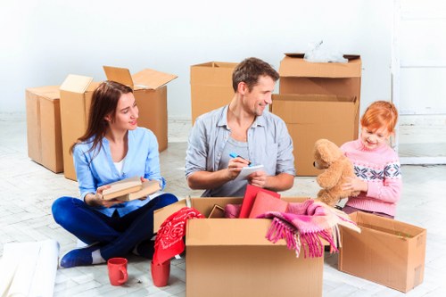 Same day removals team preparing furniture for an urgent move in Ruislip