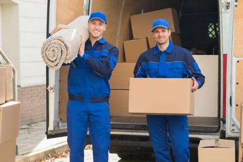 Careful loading of boxes and furniture during a Ruislip house move