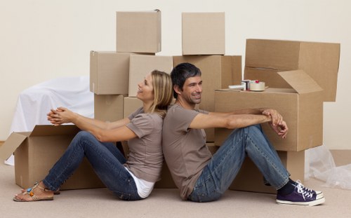 Residential move support in a Ruislip street setting