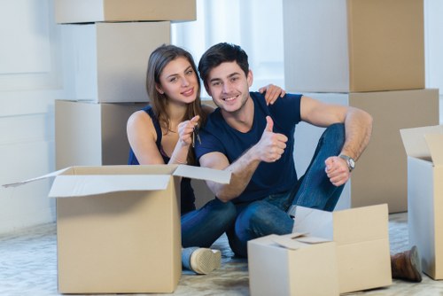 Local moving van helping with furniture collection in Ruislip