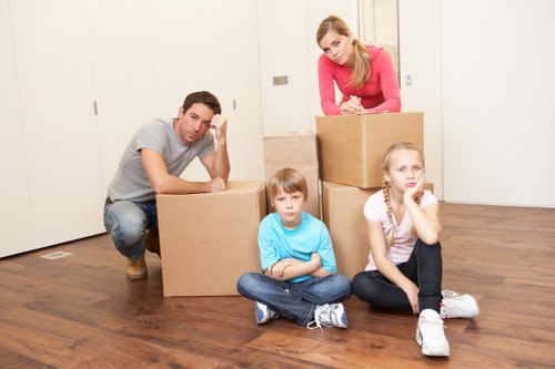 Local removals van prepared for a Ruislip property move