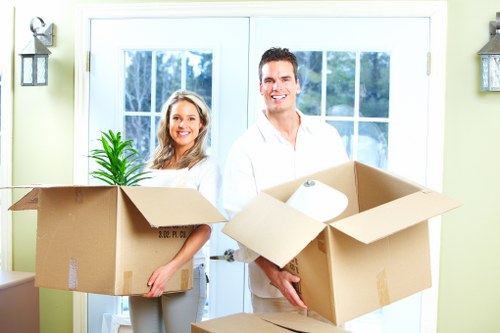 Careful loading of household items for removals in Ruislip